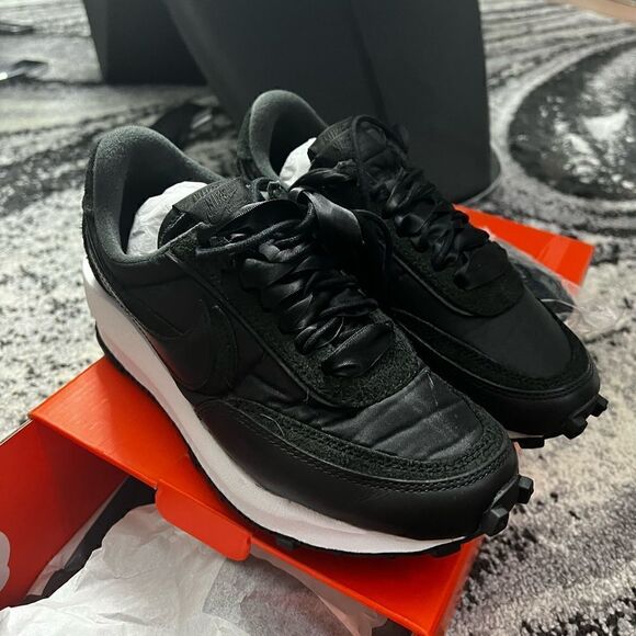 Sacai x Nike LD Waffle Black Nylon - Picture 1 of 11